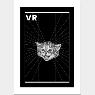 Vr cat Posters and Art